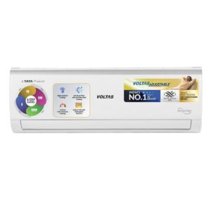 Voltas 2 Ton, 3 Star, Inverter Split AC (Copper, 4-in-1 Adjustable Mode, Anti-dust Filter, 2024 Model, 243V Vectra Elite, White)