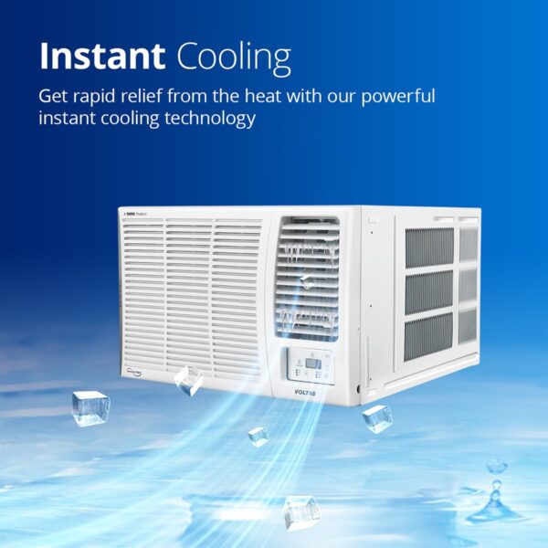 Voltas 1.5 Ton 3 Star, Turbo Mode Window AC (Copper Condenser, Anti-Rust Coating, Anti-Freeze Thermostat, AC 1.5T 183 Vectra Pearl, White) - Image 5