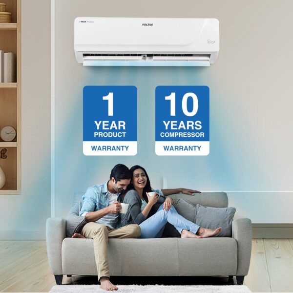 Voltas 1.5 Ton 3 Star, Inverter Split AC(Copper, 4 in 1 Adjustable Cooling, Anti-dust Filter, 183V Vectra Platina, White) - Image 6