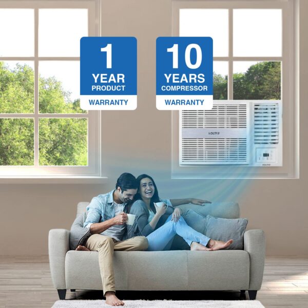 Voltas 1 Ton 3 Star, Fixed Speed Window AC (Copper, Turbo Mode, 2023 Model, 123 Vectra Platina, White) - Image 7