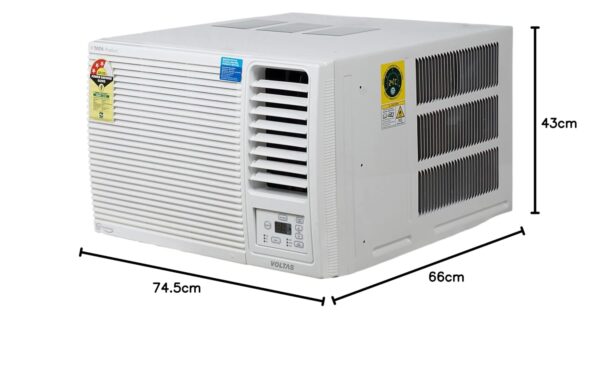 Voltas 1 Ton 3 Star, Fixed Speed Window AC (Copper, Turbo Mode, 2023 Model, 123 Vectra Platina, White) - Image 6