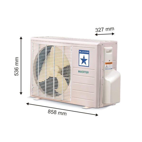 Blue Star 1.5 Ton 3 Star 5 in 1 Convertible Inverter Split AC (Copper, Smart Ready, Stabalizer Free Operation, Super Quiet, Energy Saver, 2023 Model, IB318YKU, White) - Image 7