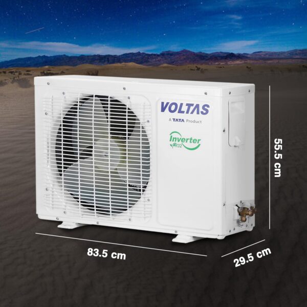 Voltas 1.5 Ton 5 Star Inverter Split AC (Copper, 4-in-1 Adjustable Mode, Anti-dust Filter, 185V Vectra Elite, White) - Image 7