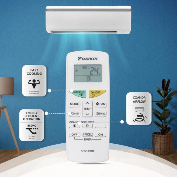 Daikin 0.8 Ton 3 Star, Fixed Speed Split AC (Copper, PM 2.5 Filter, 2022 Model, FTL28U, White) - Image 5