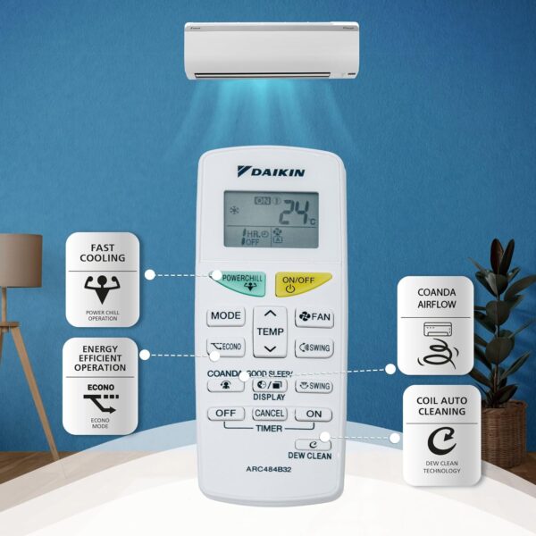Daikin 2024 Model 1.5 Ton 3 Star Split Inverter AC with PM 2.5 Filter - White  (MTKL50UV16VA/RKL50UV16VA, Copper Condenser) - Image 5