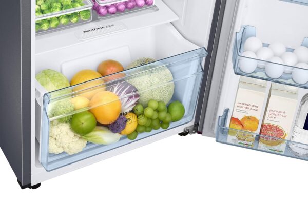 Samsung 236 L, 3 Star, Convertible, Digital Inverter with Display Frost Free Double Door Refrigerator (RT28C3733S8/HL, Silver, Elegant Inox) - Image 6